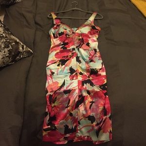 COPY - Cachè Satin Midi Dress